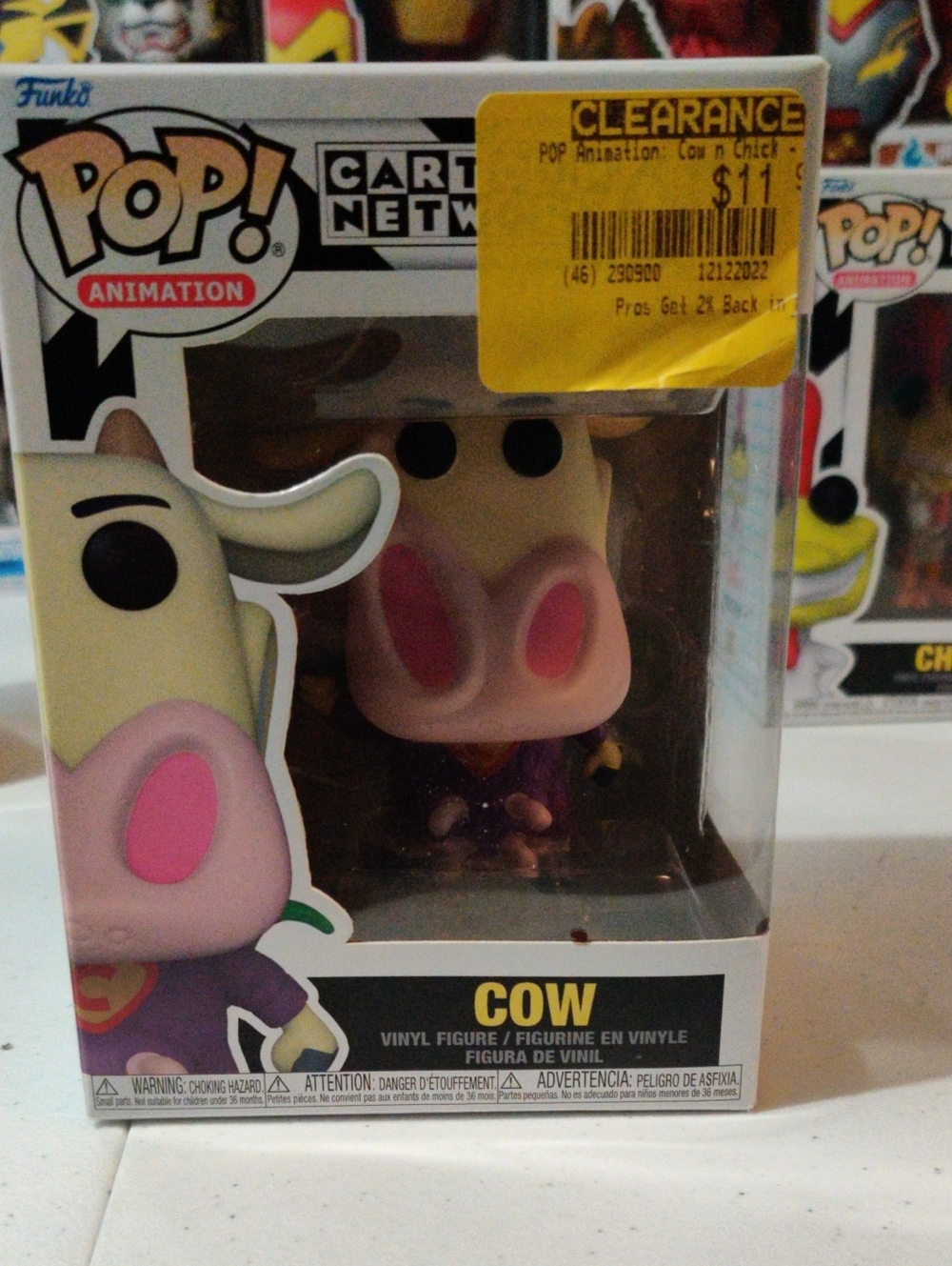 Funko Pop! Animation Cow Vinyl Figure - Pink, White, Purple